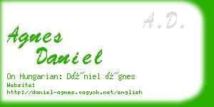 agnes daniel business card